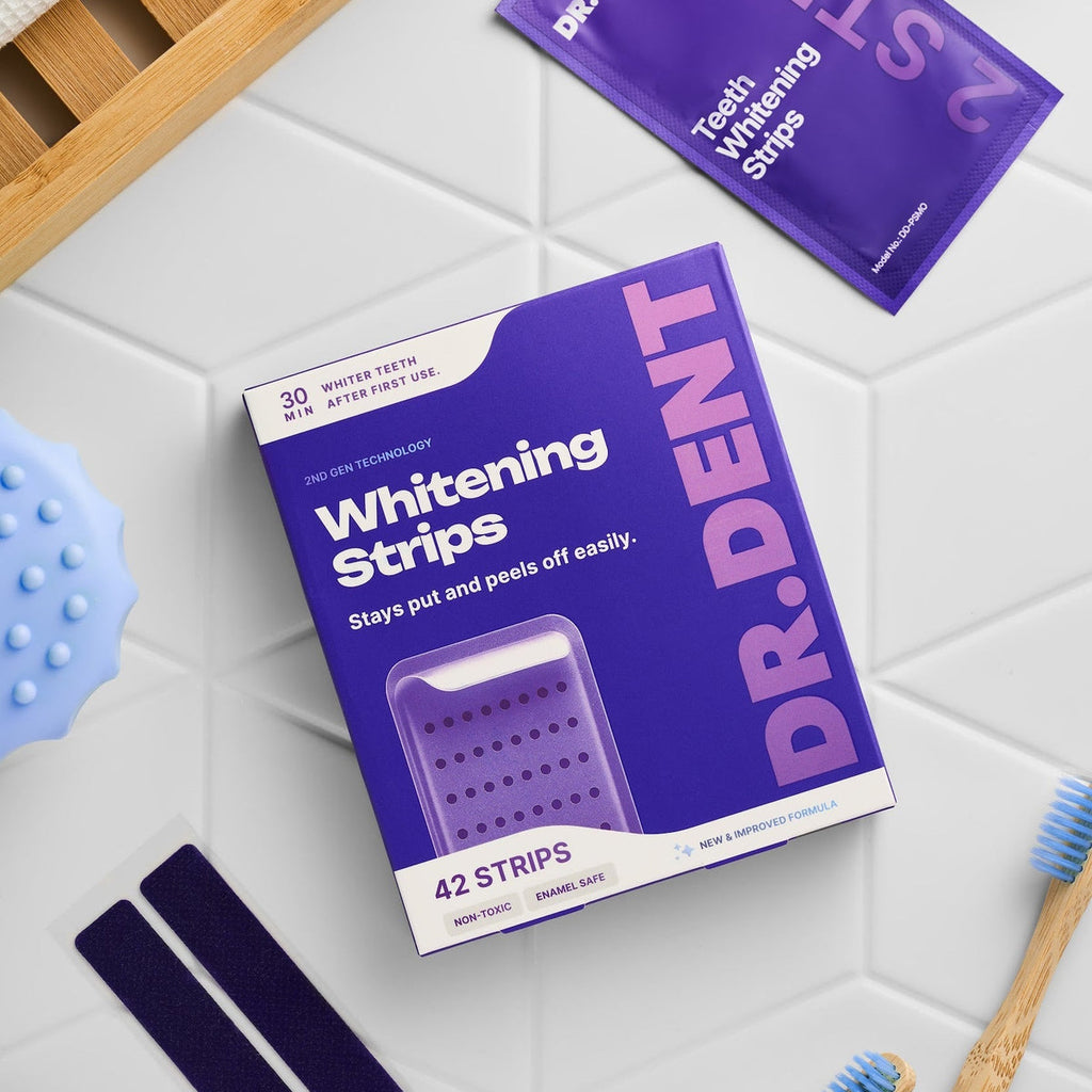 Dr. Dent Purple Teeth Whitening Strips – Fast Results, Zero Sensitivity